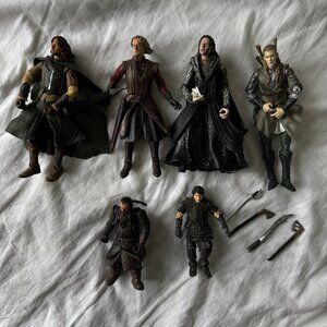 Lord of the Rings & The Hobbit Action Figure Lot (6)